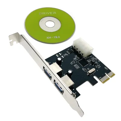 Контроллер Espada PCI-E, USB 3.0 2 порта, чип ASM1042, модель EU30A2 (46048)