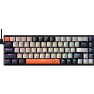 Клавиатура Redragon Ryze, механическая, 68 клавиш, USB, RGB, красные свичи