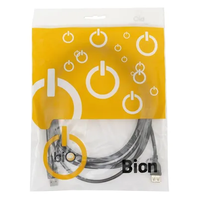 Кабель Bion BXP-CCF-USB2-AMAF-030, USB 2.0 A–A, удлинительный, 3 м