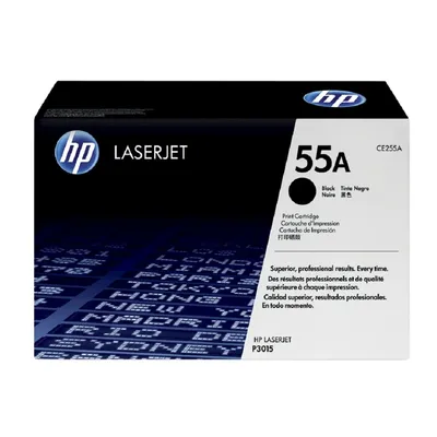 Картридж HP CE255A, чёрный, для LaserJet P3015, 6000 страниц