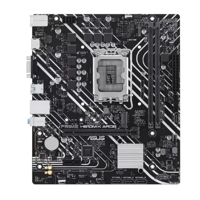 Материнская плата ASUS PRIME H610M-K ARGB, LGA1700, mATX, 2×DDR5, M.2, HDMI 2.1