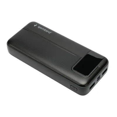 Power bank Gembird GPB-20Q, 20000mAh, дисплей, быстрая зарядка
