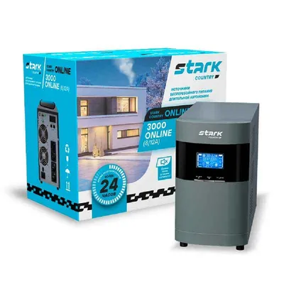ИБП Stark SC 3000 Online, 3000ВА/2700Вт, Online, без АКБ