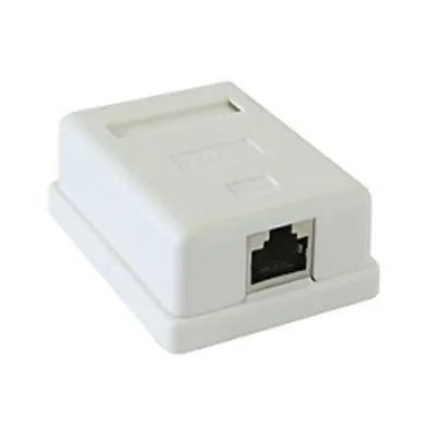 Розетка Gembird NAS212 RJ-45 кат. STP 5e, внешняя экранированная, 1 порт