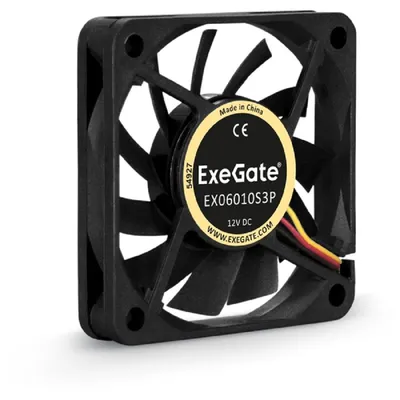 Вентилятор ExeGate EX253944RUS, 60×60×10 мм, 3-pin, 4500 RPM