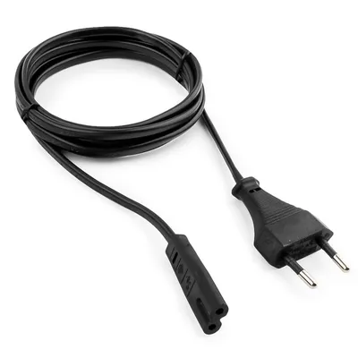 Кабель питания Gembird PC-184/2-1.8M, CEE 7/16 — IEC C7, 1.8 м, черный