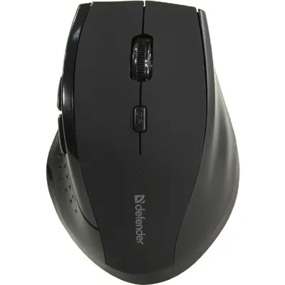 Мышь беспроводная Defender Accura MM-365, 6 кнопок, 800–1600 dpi, USB, чёрная