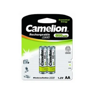 Аккумулятор Camelion 1657, AA, Ni-Cd, 1.2 В, 600 мАч, блистер 2 шт