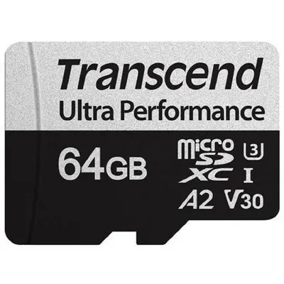 Карта памяти Transcend TS64GUSD340S, microSDXC 64 ГБ, UHS-I U3 V30 A2