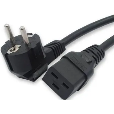 Кабель питания Filum FL-PC-SH90/C19-C3-3.0-BK, Schuko→C19, 16А, 3м, черный
