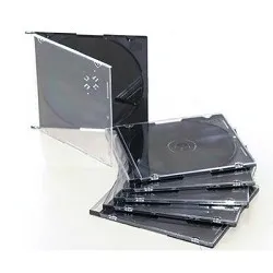 Коробка для CD/DVD CMC CDB-sl, черная, 200 шт.