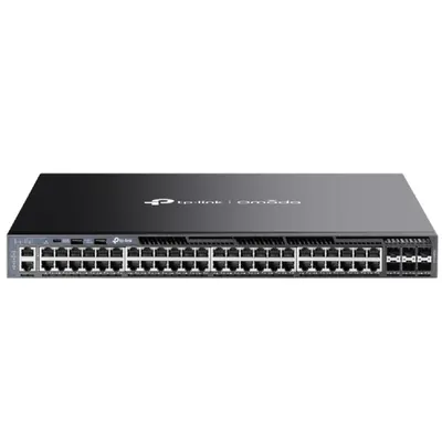 Коммутатор TP-Link SG6654X Omada, L3, 48×1GbE, 6×10G SFP+, стекируемый, 1U