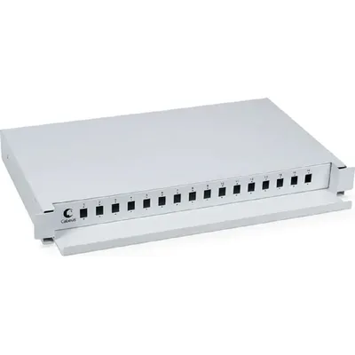 Кросс бокс оптический Cabeus ODF-19-16-SC, 19", 1U, 16 портов SC/2xLC, выдвижной
