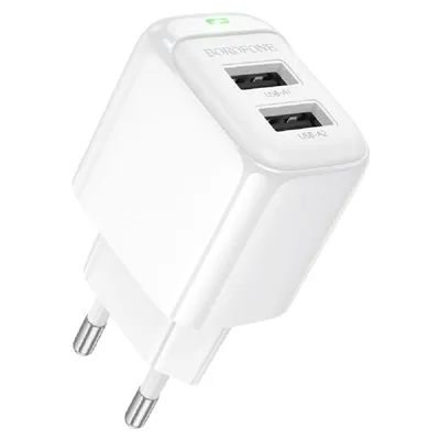 Зарядное устройство BOROFONE BAS41A, 2×USB, 2.0A