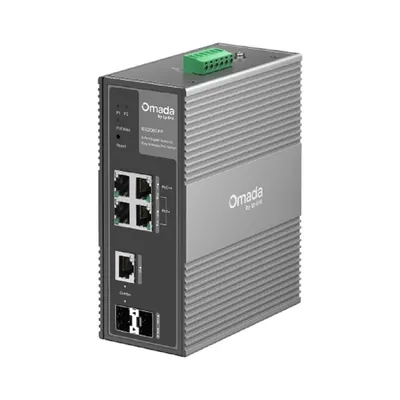 Коммутатор TP-Link IES206GPP Omada, 4×1GbE PoE, 1×SFP, 1×Combo, 120 Вт