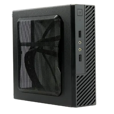 Корпус Powerman ME100S-BK 6133715, Slim, Mini-ITX, 120 Вт, черный