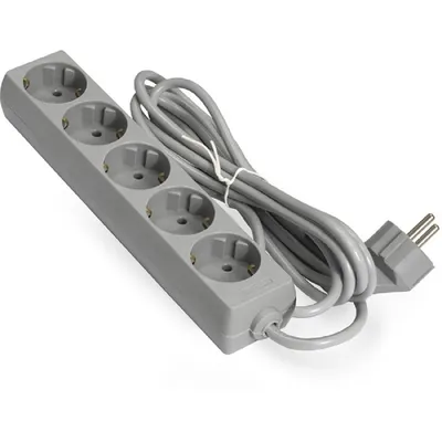 Удлинитель ExeGate ECE-5-3G (EX285823RUS), 5 розеток, 3 м, 2200 Вт