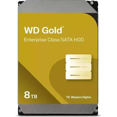 Жесткий диск Western Digital WD8005FRYZ Gold, 8 ТБ, 3.5", SATA III, 7200 об/мин