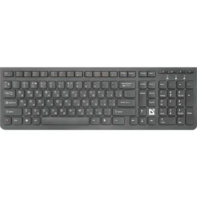 Клавиатура Defender UltraMate SM-535, беспроводная, 108 клавиш, USB, чёрная