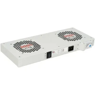 Вентиляторный модуль ЦМО R-FAN-2T, 2 вентилятора, терморегулятор, 45x432x195 мм