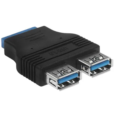 Переходник Espada Ei20U32, 20pin→2×USB 3.0 female