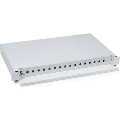 Кросс бокс оптический Cabeus ODF-19-16-ST, 19", 1U, 16 портов ST/FC