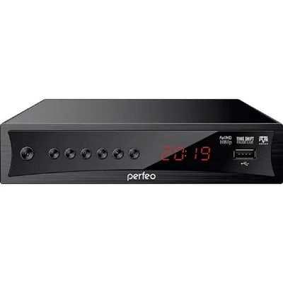 ТВ-приставка Perfeo PF_A4413, DVB-T2/C, Wi-Fi, IPTV, HDMI, 2 USB, Dolby Digital