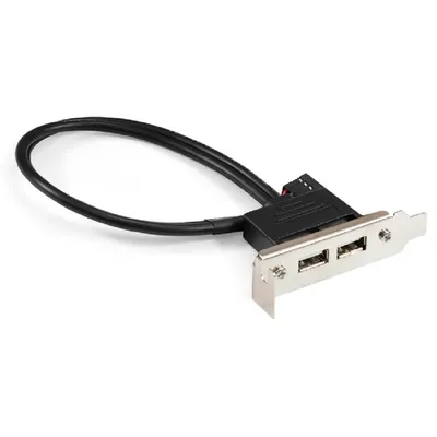 Планка ExeGate EX298293RUS, 2×USB 2.0, Low Profile