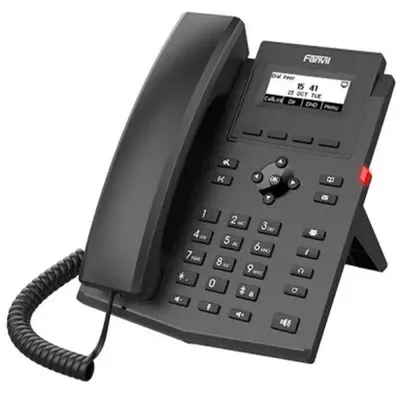 SIP-телефон Fanvil X301W, 2×GbE, WiFi 2.4ГГц, LCD 128×48