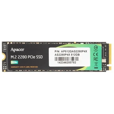 SSD Apacer AP512GAS2280P4X-1, 512GB, M.2 2280, PCIe 3.0 x4, NVMe