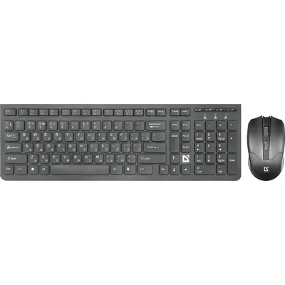 Комплект клавиатура и мышь Defender Columbia C-775, беспроводной, 1600 DPI, USB