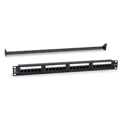 Патч-панель Cabeus PL-24-CAT.6-DUAL, 19" 1U, 24 порта RJ-45, кат. 6