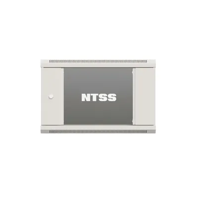 Шкаф настенный NTSS NTSS-W9U6060GS, 9U, 600×600×500 мм, дверь стеклянная, серый
