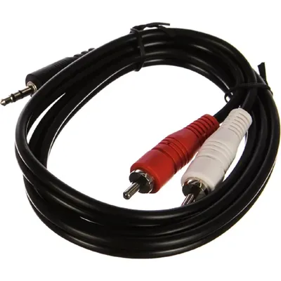 Кабель Perfeo J2001, Jack 3.5 мм – 2×RCA, 1м