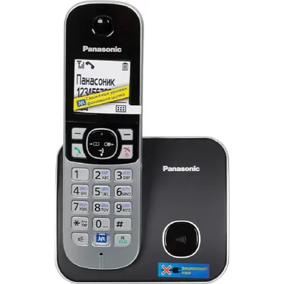 Телефон Panasonic KX-TG6811RUB, DECT, беспроводной, 40 мелодий, спикерфон