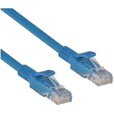 Патч-корд Cabeus PC-UTP-RJ45-Cat.6-0.5m-BL, U/UTP Cat.6, 2×RJ45, 0.5 м, синий