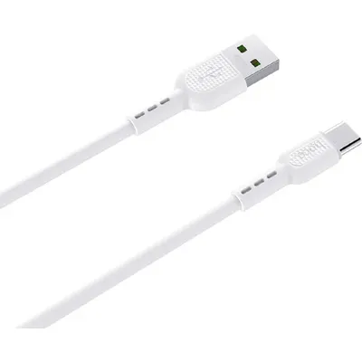 Кабель Hoco HC-06126, USB 2.0 AM/Type-C, 5A, 1м, белый