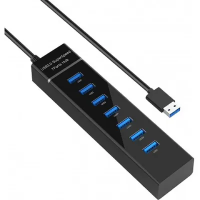 Док-станция USB KS-is KS-569A, 7×USB 3.0, USB 3.0 Type A, с БП