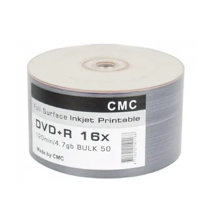 Диск DVD+R CMC CMCDVDPRPRB50, 4.7GB, 16x, 50 шт., Ink Print