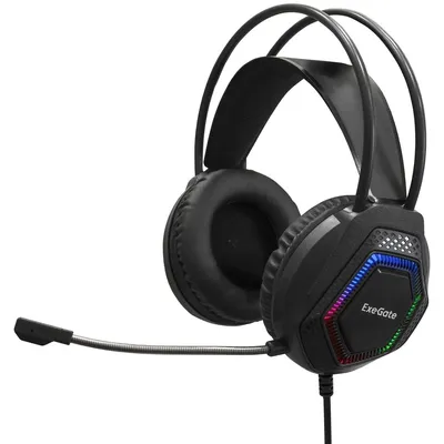 Гарнитура ExeGate Cosmos HS-704GL, игровая, USB, 7.1, 50 мм, 2.5 м