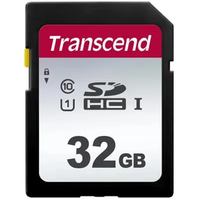 Карта памяти Transcend TS32GSDC300S, 32ГБ, SDHC Class 10 UHS-I U1