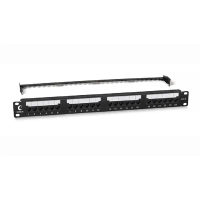 Патч-панель Cabeus PL2-24-Cat.6-Dual, 1U, 24×RJ45 Cat.6, неэкранированная