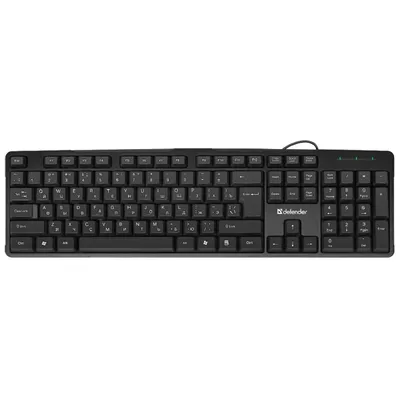 Клавиатура Defender 45440, проводная, USB, ENG/RUS