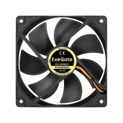 Вентилятор ExeGate ExtraSilent ES12025B3P (EX295243RUS), 120×120×25 мм, 12 В, 3-pin