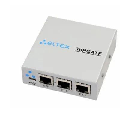 Оптический мультиплексор Eltex TOPGATE-2E1-1F, 2×E1, 1×100Mb Ethernet