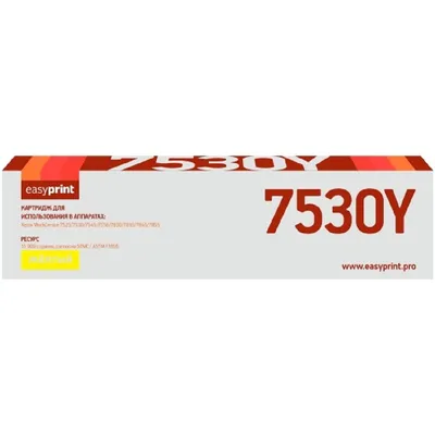 Тонер-картридж EasyPrint LX-7530Y, для Xerox WC, желтый, 15000 стр., с чипом