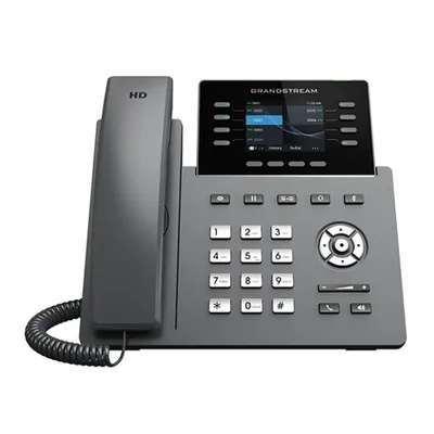 IP-телефон Grandstream GRP2624, 12 SIP-аккаунтов, 8 линий, ЖК 2.8", PoE, Wi-Fi, Bluetooth