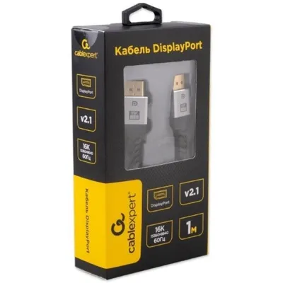 Кабель Cablexpert CCP-DP16K-1M, DP(m)-DP(m), 1.0м, ver 2.1