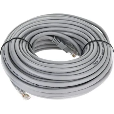 Патч-корд Telecom NA102--20M, UTP Cat.5e, 2×RJ45, 20 м, серый