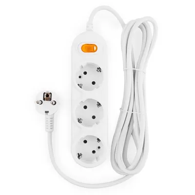 Удлинитель PowerCube PC-2-3M, 3м, 3 розетки, 10А